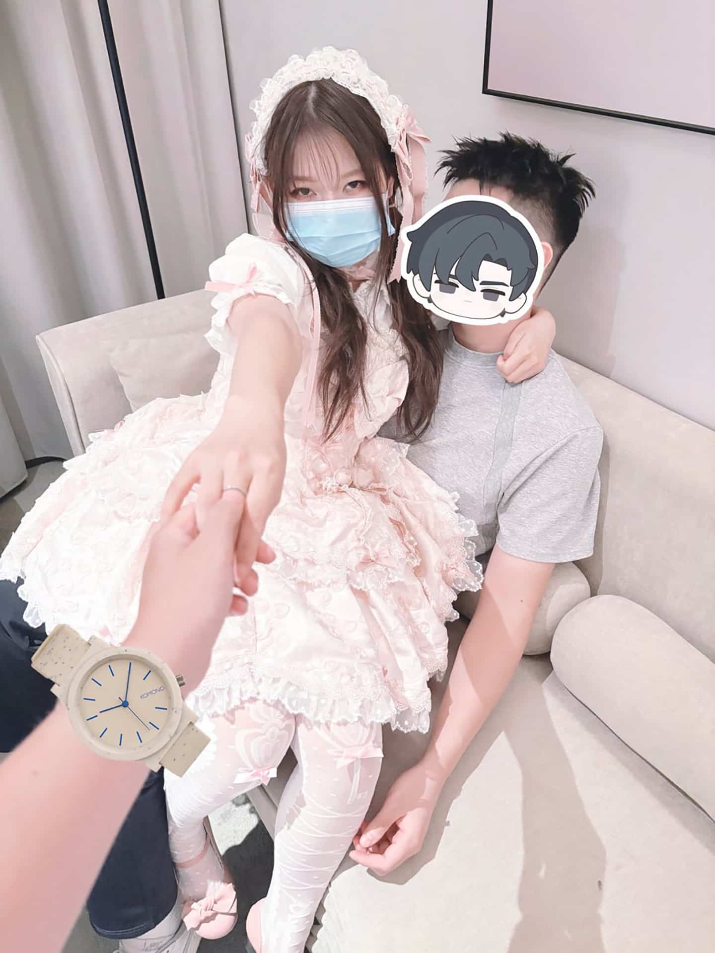 奶茶情侣(绿帽小情侣) 1套 全套写真图集视频下载 偶像派2521插图1